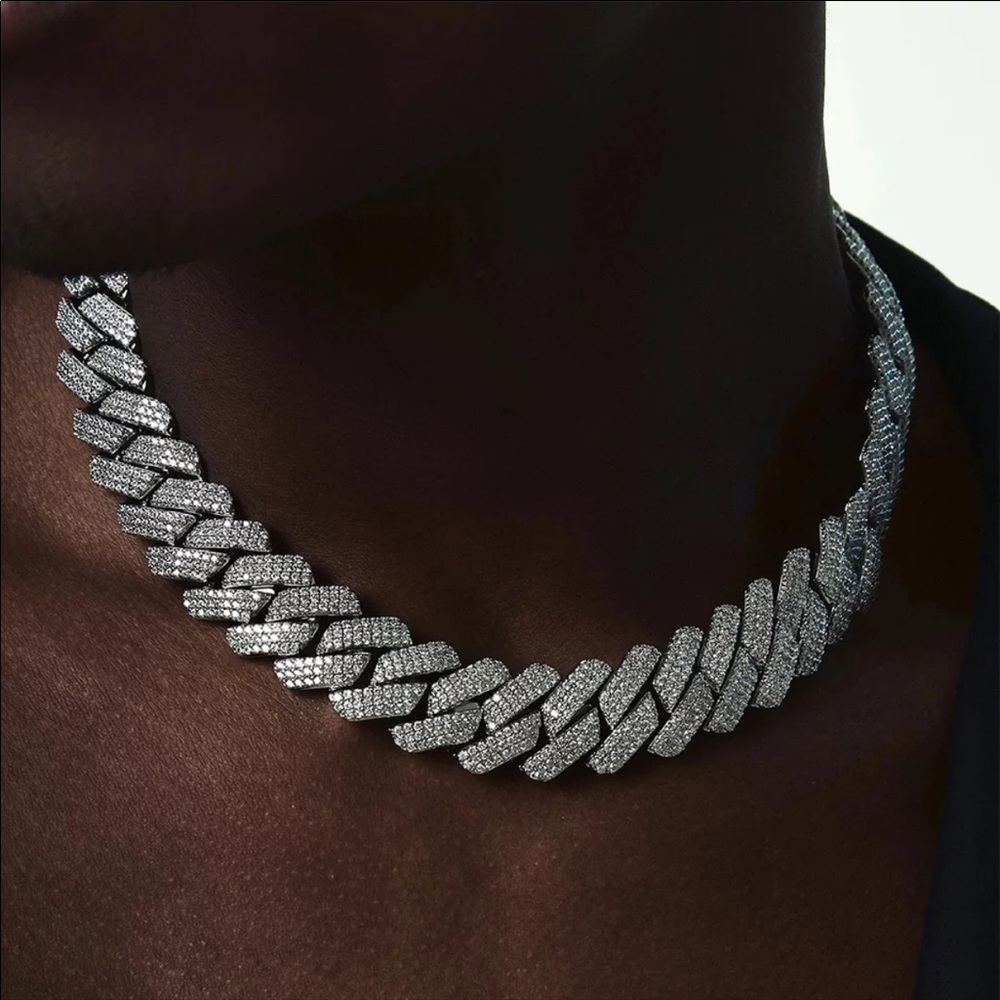 Hip Hop Cuban Link Silver Necklace